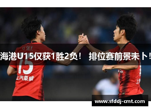 海港U15仅获1胜2负！ 排位赛前景未卜！